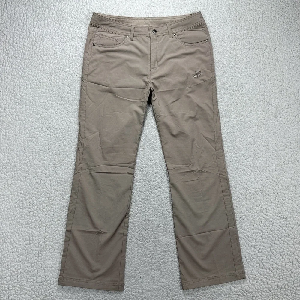 Nike Performance Pants Women's XL 32x30 Tan Golf Gorpcore Outdoors Hiking Casual